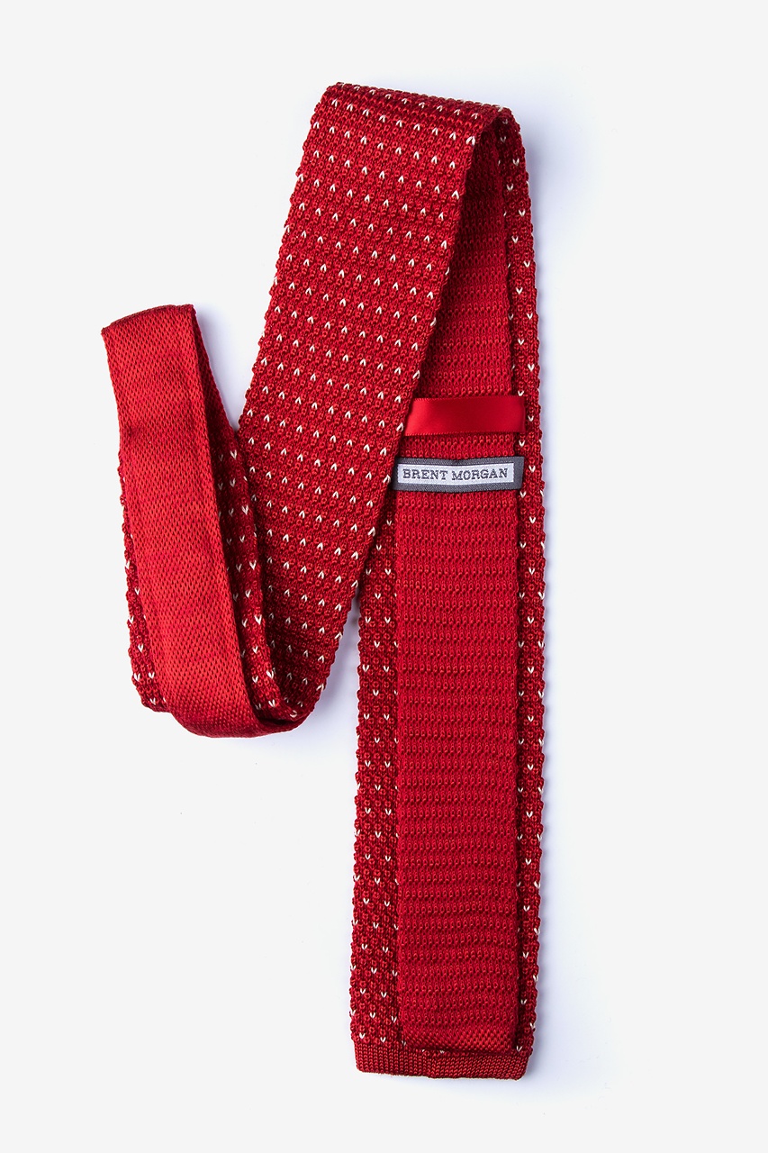 Laos Red Knit Tie Photo (1)