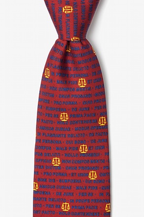 Legal Latin Red Tie