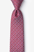 Madagascar Red Extra Long Tie Photo (0)