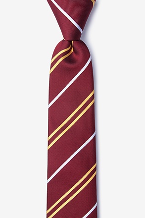 _Maigue Red Skinny Tie_