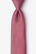 Majorca Red Extra Long Tie Photo (0)