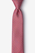 Majorca Red Skinny Tie Photo (0)