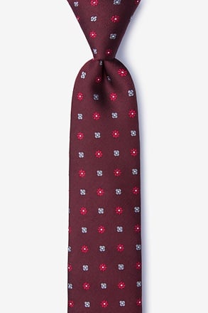 Monkey Red Skinny Tie
