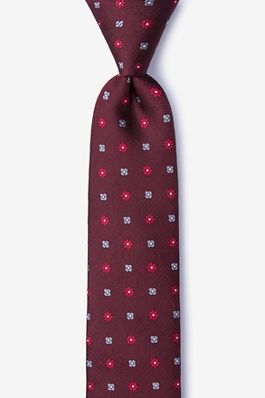 _Monkey Red Skinny Tie_