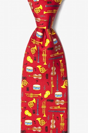 _Musical Instruments Red Tie_