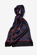 Neurons Red Oblong Scarf Photo (1)