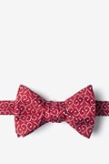 Off the Hook Red Self-Tie Bow Tie Photo (1)