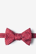 Off the Hook Red Self-Tie Bow Tie Photo (0)