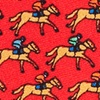Red Silk One Horse Race Tie