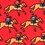 Red Silk One Horse Race Tie