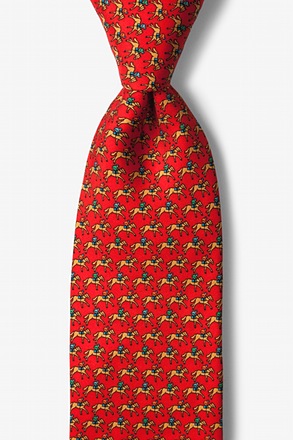 One Horse Race Red Tie