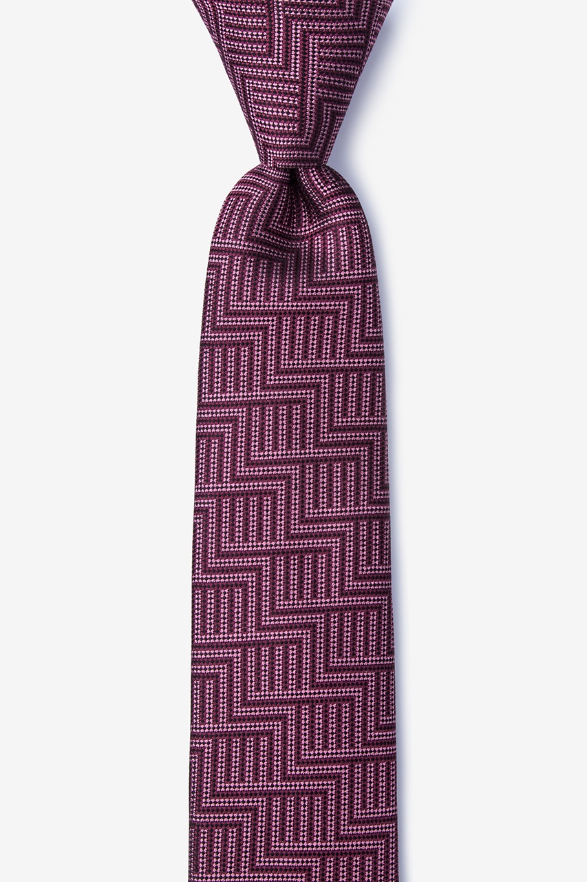 Pearch Red Skinny Tie Photo (0)