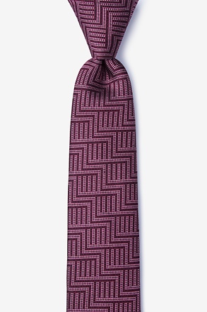 Pearch Red Skinny Tie