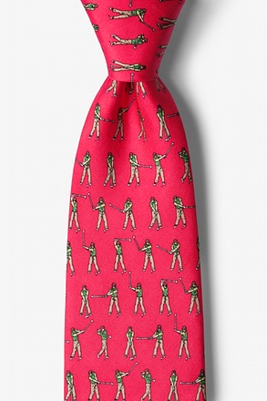 Perfect Swing Red Tie