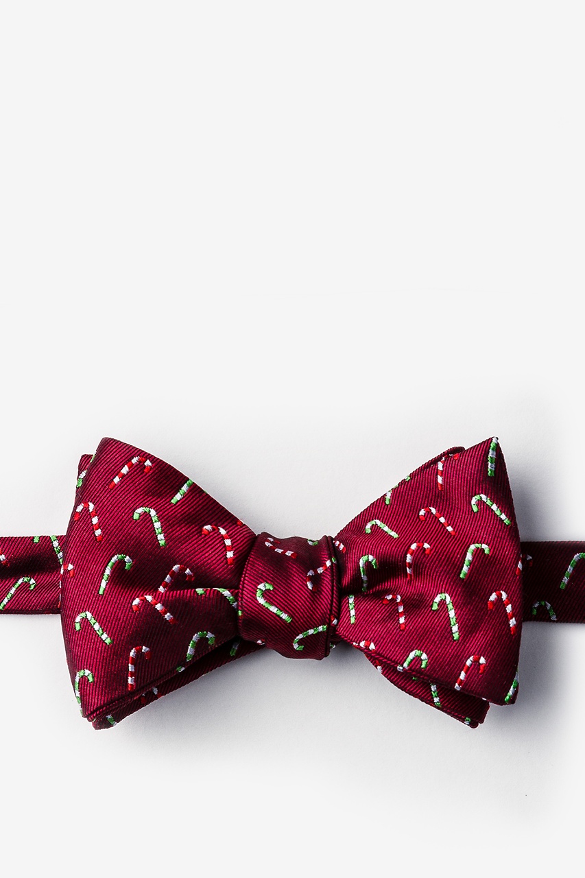 Perpetual Peppermint Red Self-Tie Bow Tie Photo (0)