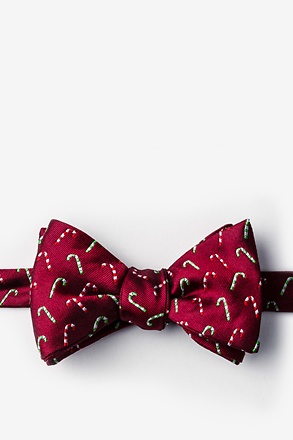 Perpetual Peppermint Red Self-Tie Bow Tie