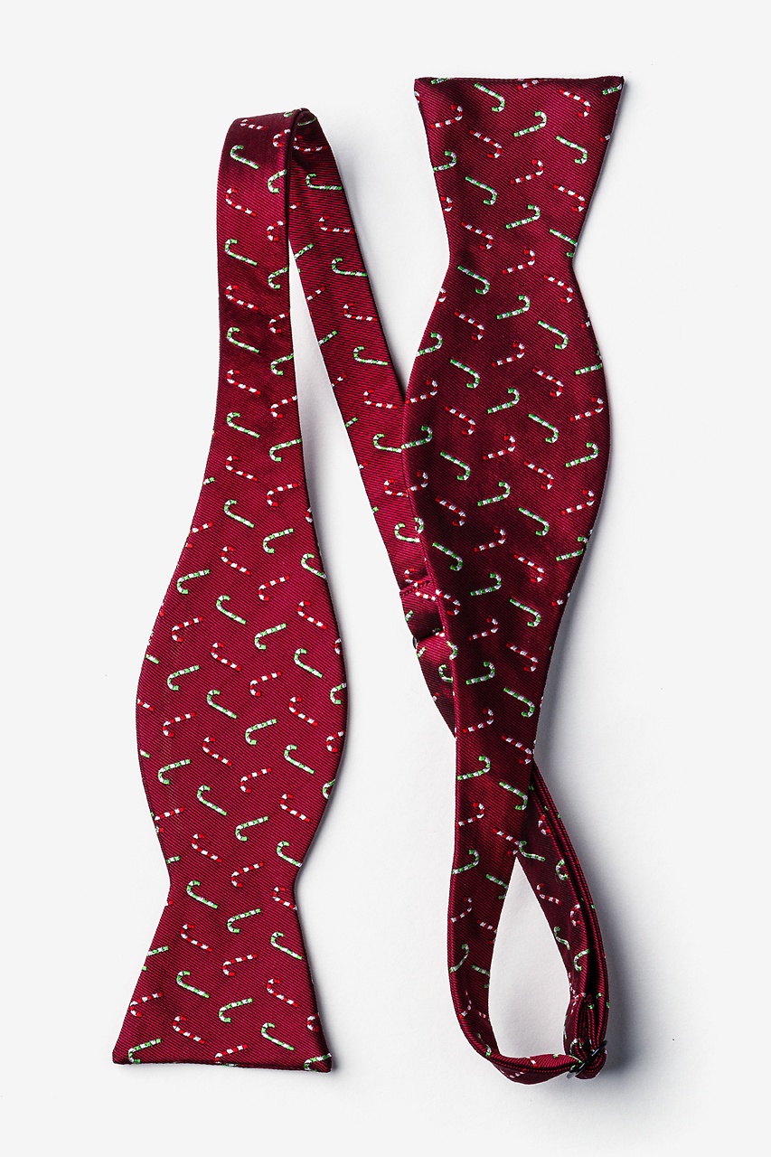 Perpetual Peppermint Red Self-Tie Bow Tie Photo (1)