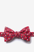 Piggy Went to Market Red Self-Tie Bow Tie Photo (0)