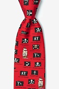 Pirate Flags Red Tie Photo (0)