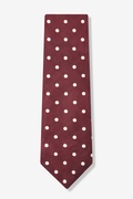 Polka Dot Red Extra Long Tie Photo (0)