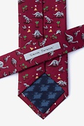 Red Classic Jurassic Tie Photo (2)