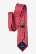 Red Solid Stitch Extra Long Tie Photo (1)