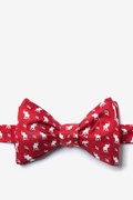 Republican Elephants Red Self-Tie Bow Tie Photo (0)