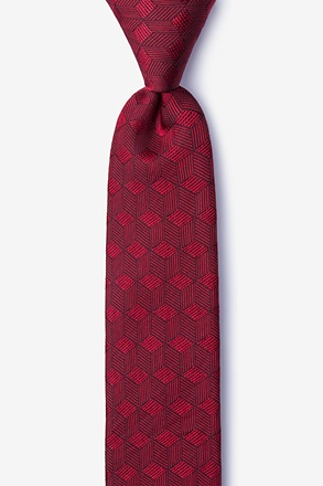 Salt Red Skinny Tie