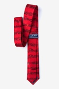 Sheet Music Red Skinny Tie Photo (1)