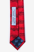 Sheet Music Red Skinny Tie Photo (2)