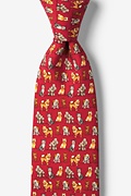 Small Dogs Go to Heaven Red Tie Photo (0)