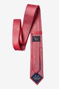 Solid Stitch Red Skinny Tie Photo (1)