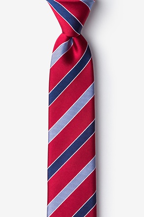 Taiwan Red Skinny Tie