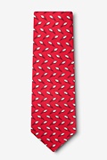 The Perfect Spiral Red Extra Long Tie Photo (1)