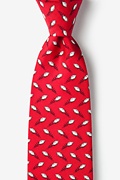 The Perfect Spiral Red Extra Long Tie Photo (0)