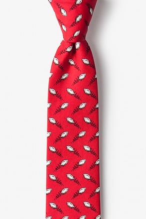 _The Perfect Spiral Red Skinny Tie_
