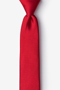 Timor Red Skinny Tie Photo (0)