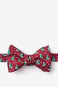 Tree-mendous Red Self-Tie Bow Tie Photo (0)