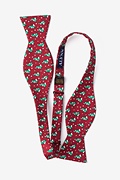 Tree-mendous Red Self-Tie Bow Tie Photo (1)