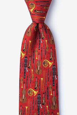 Well Orchestrated Red Tie