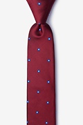 Wooley Red Skinny Tie Photo (0)