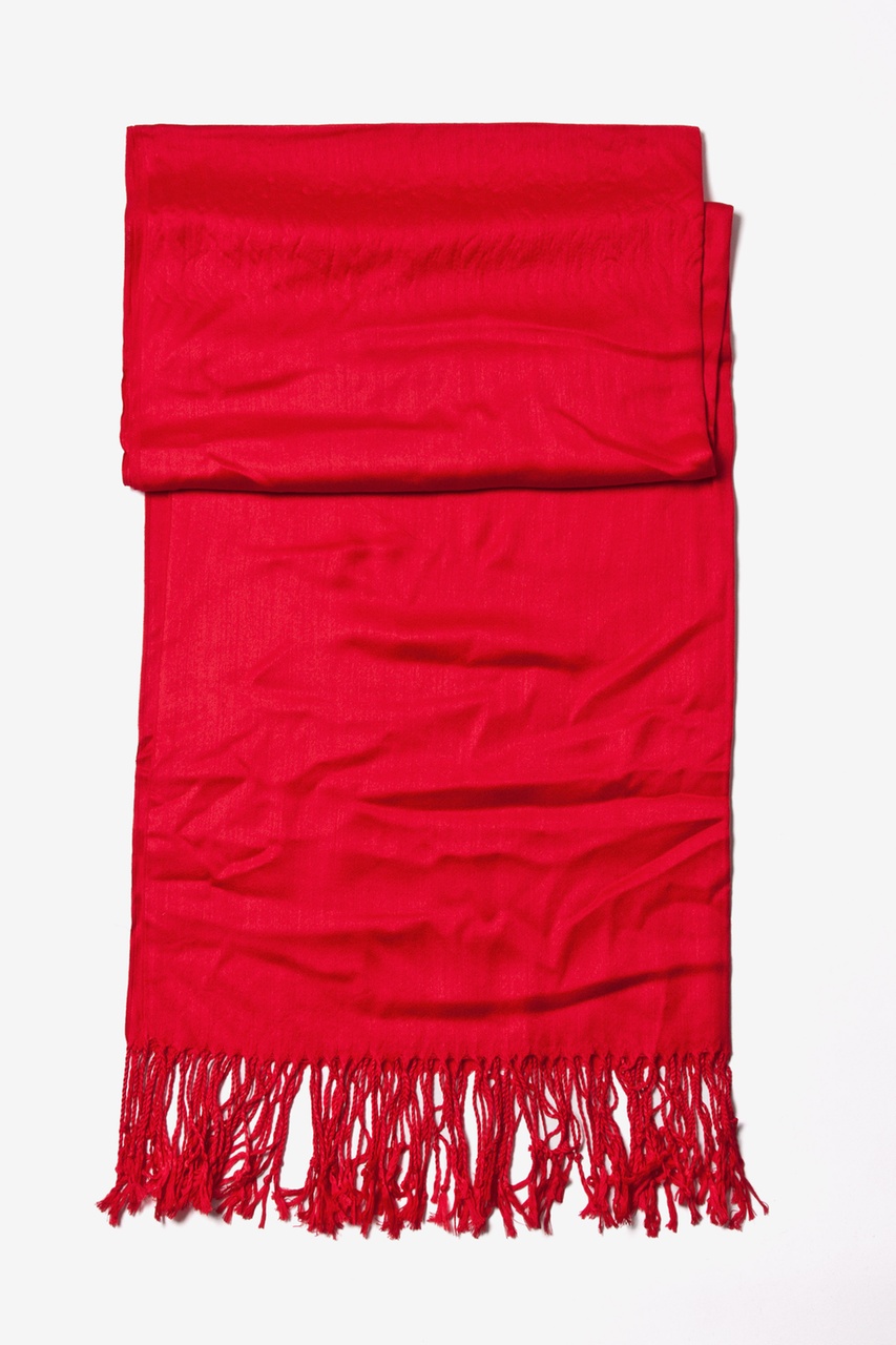 Bright Red Pashmina Scarf Pashmina Scarves