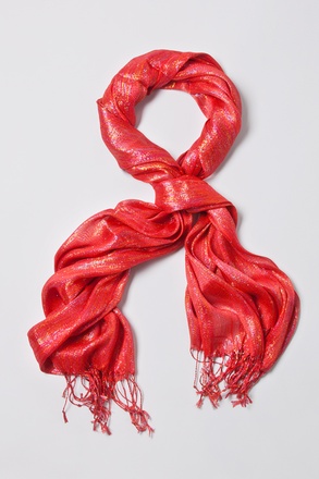 _Red Rainbow Sparkle Scarf_