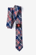 William Plaid Red Skinny Tie Photo (1)