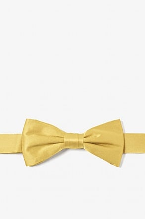 Rich Gold Bow Tie For Boys