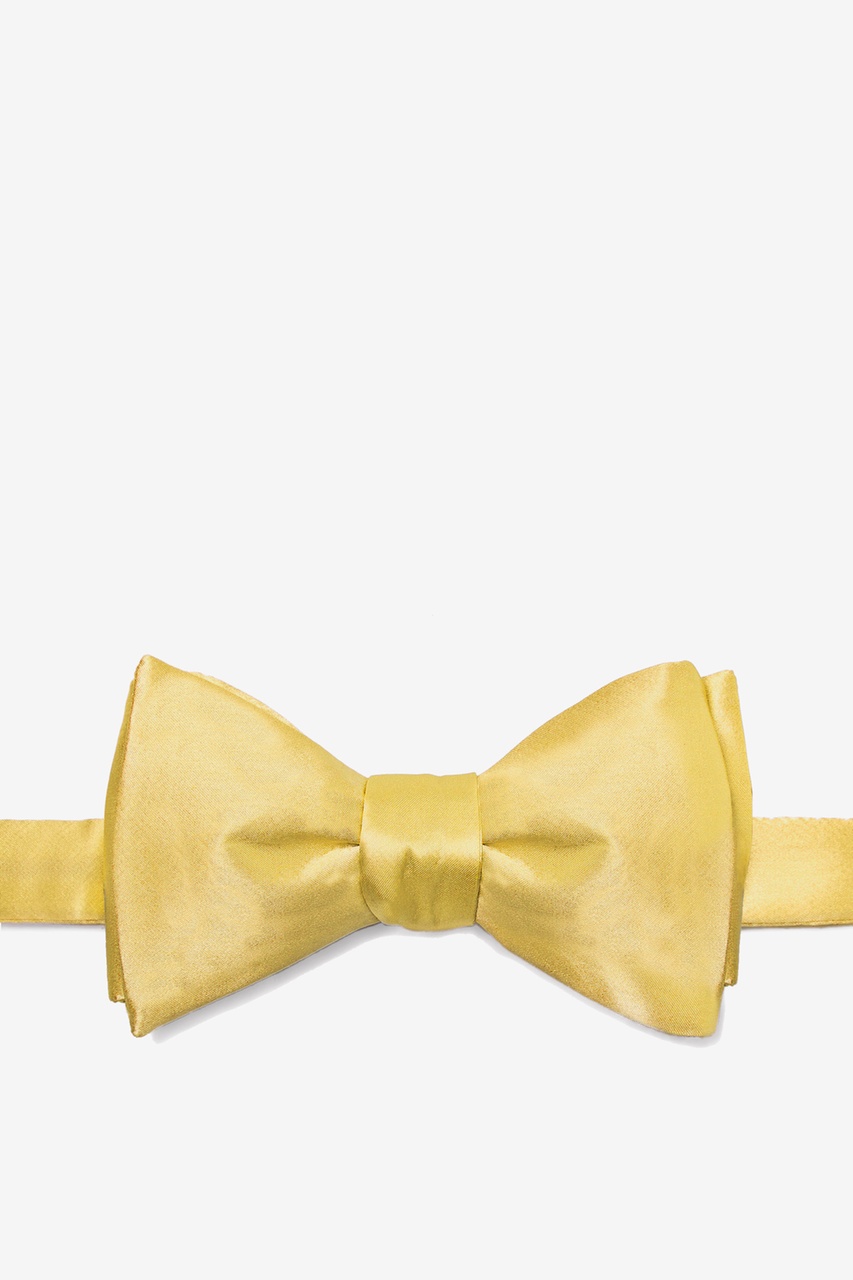 Rich Gold Self-Tie Bow Tie Photo (0)