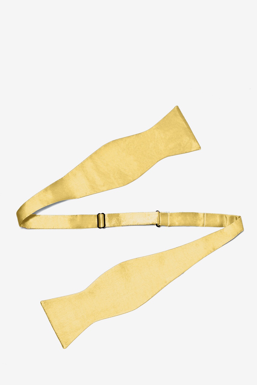 Rich Gold Self-Tie Bow Tie Photo (1)