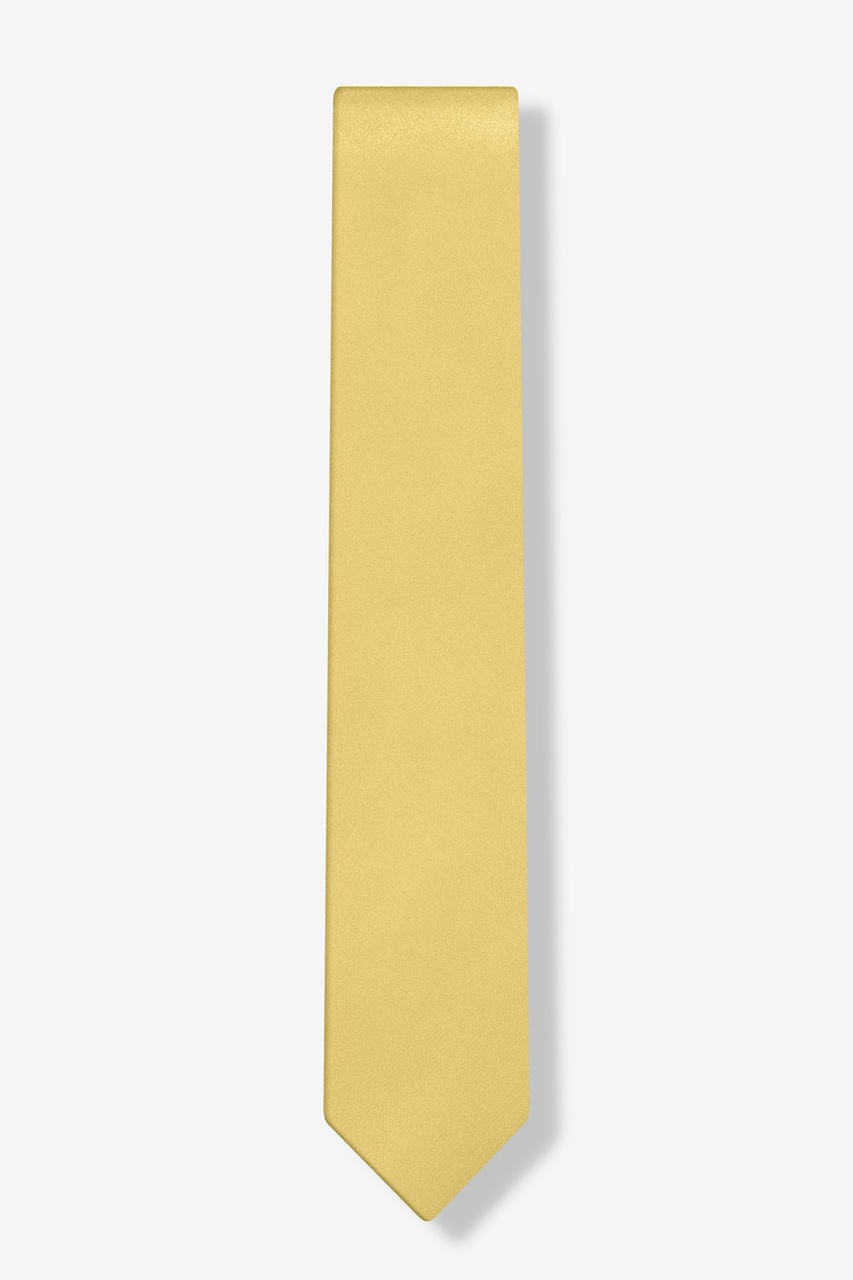 Rich Gold Skinny Tie Photo (1)
