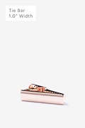 Chrome Curved Rose Gold Tie Bar Photo (0)