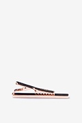 Flat Brushed Rose Gold Tie Bar Photo (1)